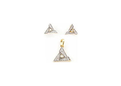 Dual Tone Plated | Trilogy Pendant Sets